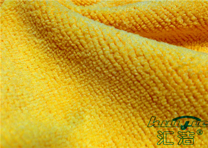 Желтый крен Microfiber Fabricin полиэфира для продукта чистки, противостатический