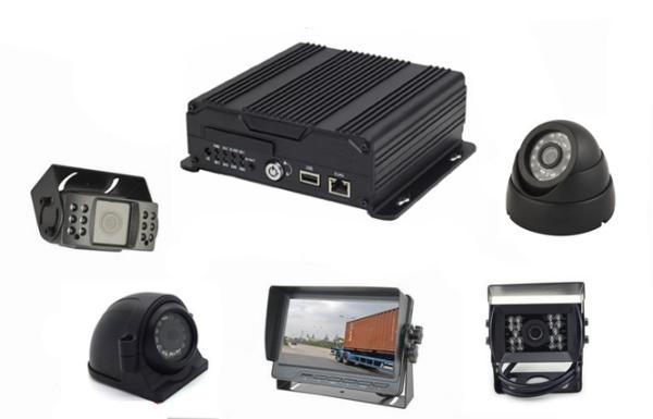 4CH AHD Camera Dual SD card automotive video recorder / Mobile vehicle video surveillance system