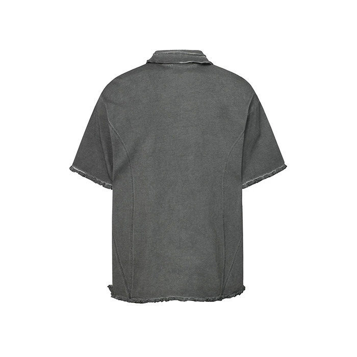 Raw Edge Men's Custom Polo Shirts Dark Custom Polo Shirt Oversized