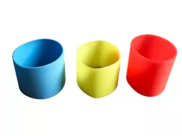 Heat Resistant Plastic Cup Sleeve Colorful Plastic Coffee Cup Holders