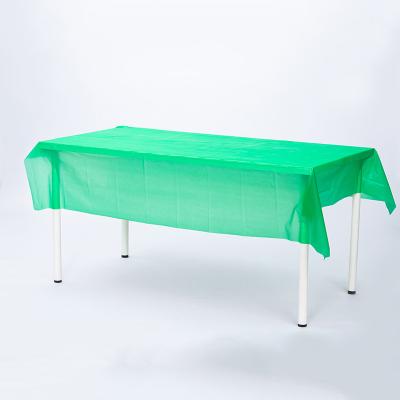 Green Plastic Tablecloth Party Table Cloths 120cm 150cm 180cm