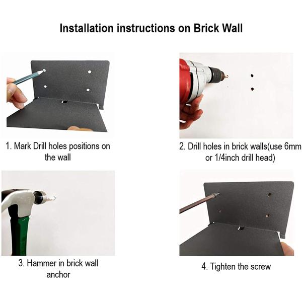 ISO9001 Rohs CE Стенная книжная полка для висящих книг в спальне ванной кухне