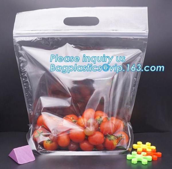 Stand Up Roasted Chicken Packaging Bags With Zip Top hot roast, rotisserie chicken bag, microwaveable bag, slide plastic