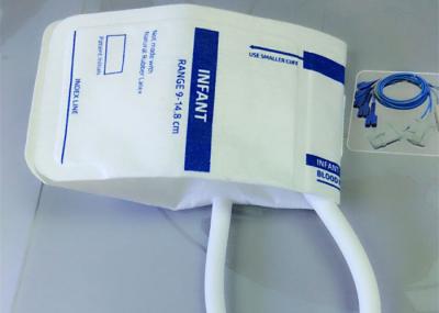 White Color Infant Non Invasive Blood Pressure Cuff Single tube Plastic Material