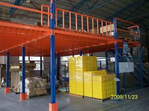 Heavy Duty Steel Structure Mezzanine Floor For Warehouse Storage Rack Supported