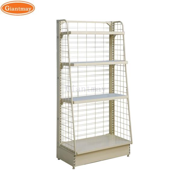 Single Side Retail Display Racks Stores Black Supermarket Shelf Gondola