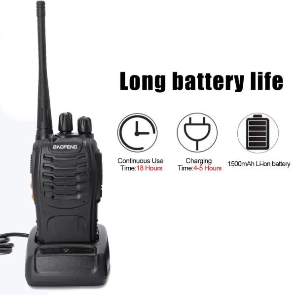 400-470MHz Battery Capacity 1500mAh BAOFENG BF-888S Single Band Handheld Walkie Talkie