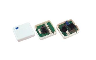 Fácil instale caixa da montagem da superfície dos ethernet único/porto duplo da placa dianteira do ponto de dados,