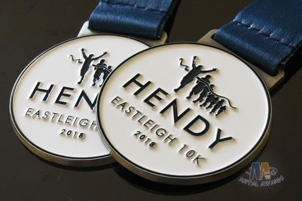 Run Run Or 10K Marathon Custom Award Medals HENDY Sports Logo Filling Soft Enamel