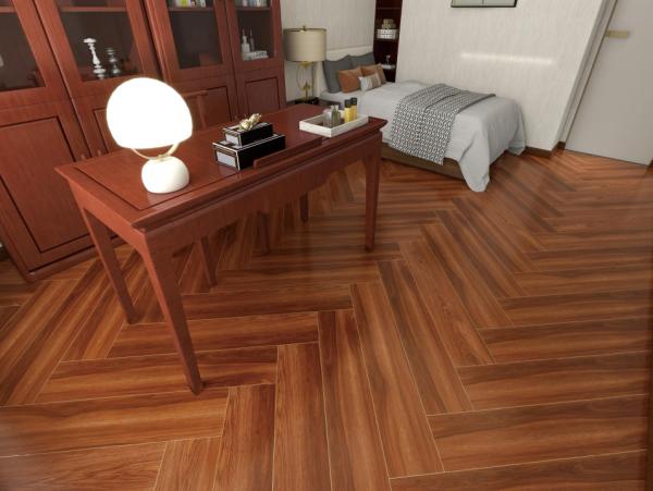Antibacterial Wood Porcelain Tile 20x100cm Brown Tan Matt Soft Glazed