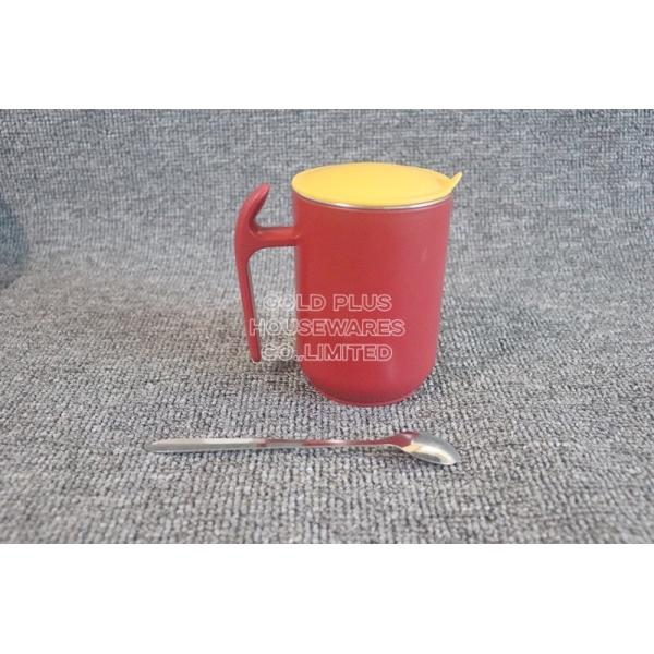 Silk Screen Printing Metal Steel Water Cup With Lid 304 Stainless Steel