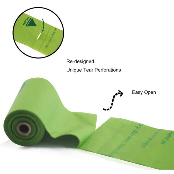 кормы собаки 23*33cm Eco сумки кукурузного крахмала дружелюбной Biodegradable с распределителем