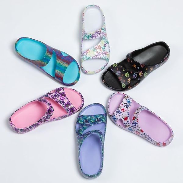 Solé EVA ultra léger Confortable sandales de plage pantoufles antidérapantes Séchage rapide