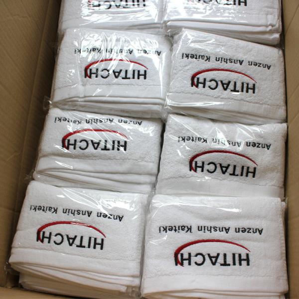 Small MOQ 100% Cotton Customized Logo Embroidered Gym/Fitness Towel