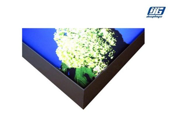 LED Fabric Magnetic Light Box , Silicone Edge Magnetic Poster Holder With Support Bracket 