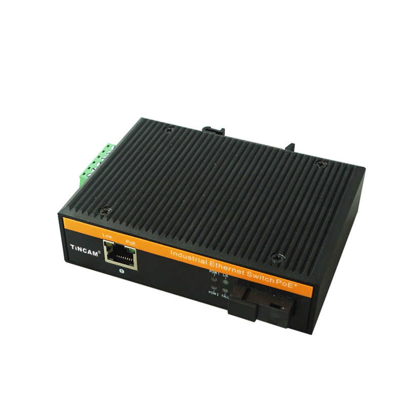 10/100M 1 fiber port+1 RJ45 port Industrial POE Switch