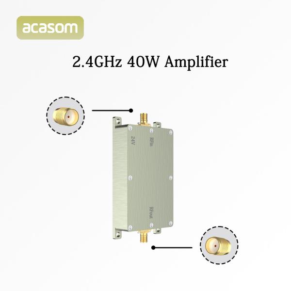 Aluminum Shell  FPV Amplifier With A 2.4G 40W 24V For Long Range Flights