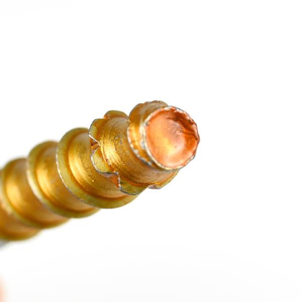 100% QC probado oro pintura de horneado Hex cabeza de acero inoxidable auto-apuntamiento cerrojos de mampostería anclajes tornillos de cemento