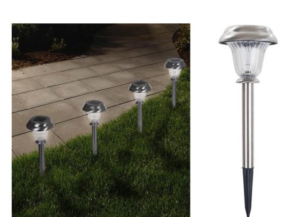 Solar Outdoor Pure Garden LED Solar Classic Glass Pathway Lights
