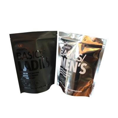 Custom Logo Printing Aluminum Foil Zip Lock Underwear Plastic Storage Travel Waterproof Packaging Bag