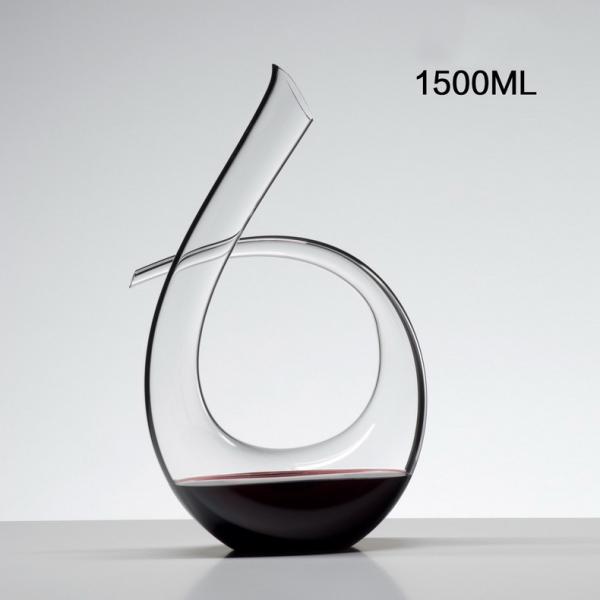 форма латунной аппаратуры дизайна стеклянного аэратора графинчика вина 1500мл классическая