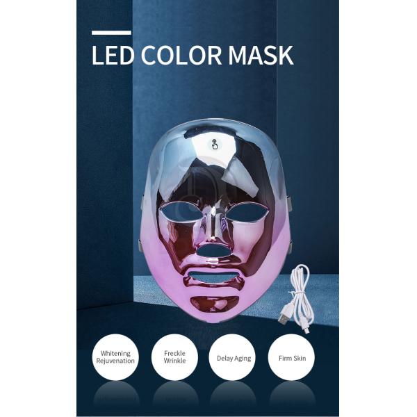 2021 7 Colors PDT Photon Light Rechargeable Beauty Therapy Facial Skin Care Spa Use LED Face Mask