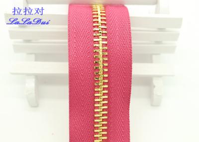 Metal Ykk Sewing Notions Zippers ,  Pink / Green / Purple Tape 9 Inch Separating Zipper