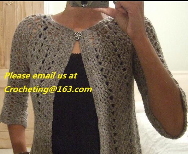Casual Loose Comfort Cardigans Sweaters Batwing Sleeve Solid Color Crocheted Sweaters