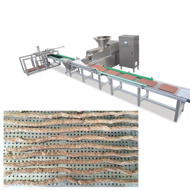 Cold Extrusion Type Beef Stick Extruding Pet Treat Machine 43KW 200kg/hr