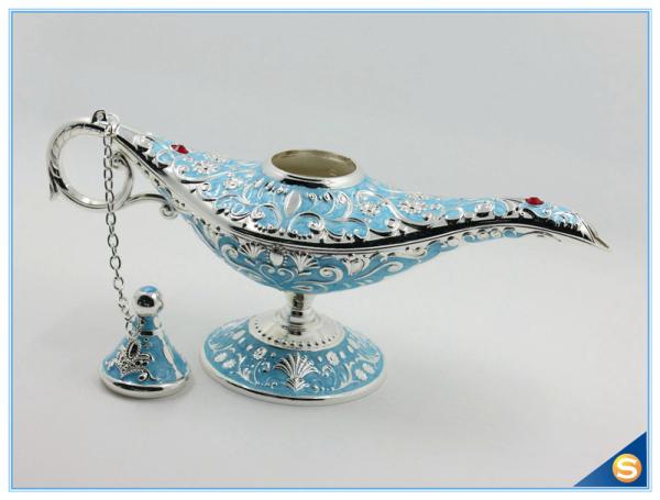 Middle East style metal aladdin lamp trinket box jewelry box for gift