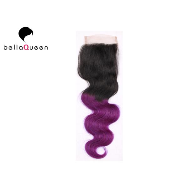 2 бразильянин надкожицы закрытия шнурка волос 4*4 цвета тона славный