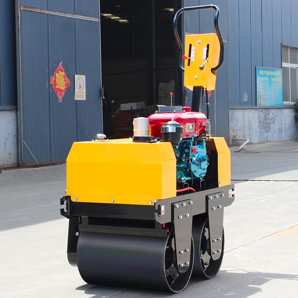 0.5 Toneladas de caminata detrás de tambor doble rodillo vibratorio rodillo con punto de venta único