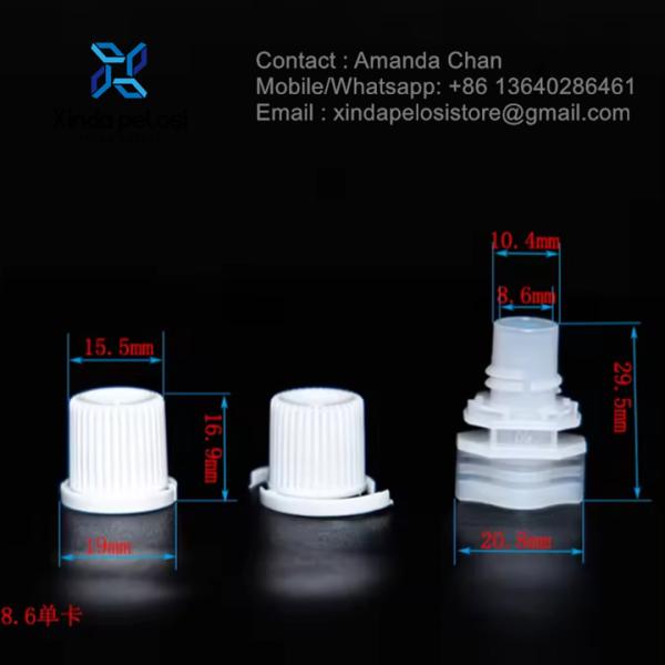 Eco-friendly custom Plastic Pour Spout Com Caps For Food Package Inner Spout em venda