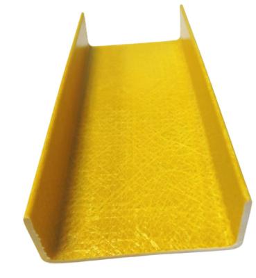 FRP Fiberglass Pultrusion U Beam Ladder Profiles GRP Channel Fiberglass C Channel Beam