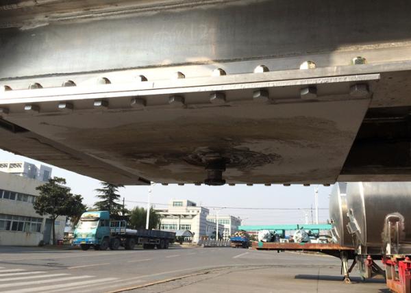 3 Axles 46000L Aluminum Tanker Trailer , Fuel Transfer Trailer ADR Standard