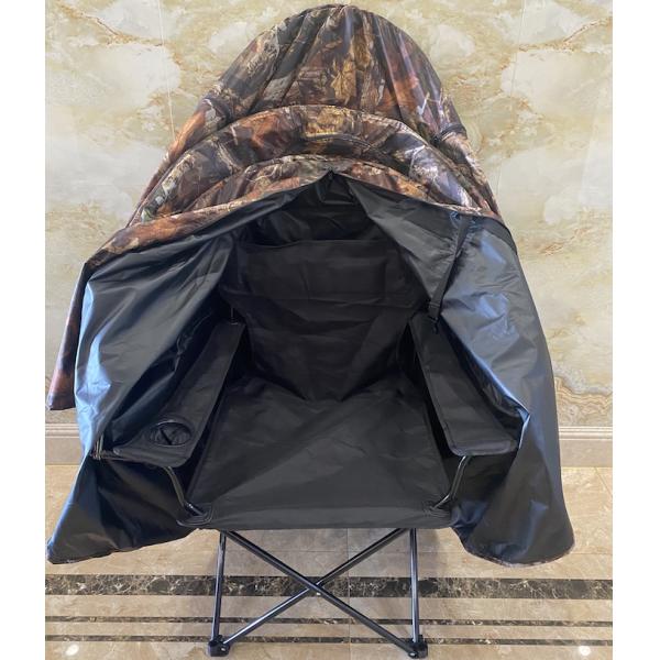 Portable Camouglage 150D PU Coated Polyester Oxford Folding Chair Tents For Camping