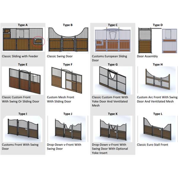 O cavalo de aço personalizado da segurança interna de bambu provisória da placa para a fábrica dos estábulos do cavalo feita