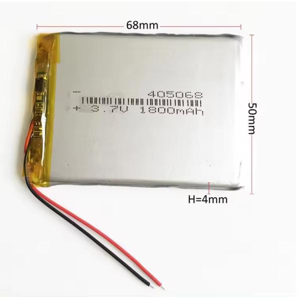 Lithium Polymer Power Bank 405068 Ultra Thin 5.55wh 3.7v 7.4v 1500mah Rechargeable Lithium Ion Polymer Cell Lipo 1800mah