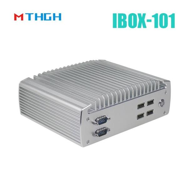 IBOX-101 Plus Industrial Mini PC with Intel Celeron J1900 Quad Core Fanless Design HDMI and Mini PCIe Support
