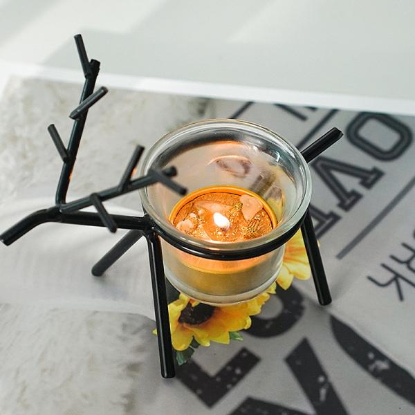 Iron Art Prop Romantic Lamp Candlestick Contracted And Contemporary Glass Household Of Restore Ancient Ways Decorates Pl