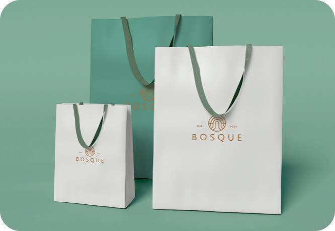 Personalized Foldable Paper Packaging Bag Lightweight Eco Friendly