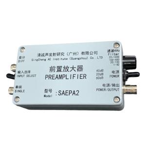 Preamplificador de emissão acústica PAS com ganho selecionável Preamplificador
