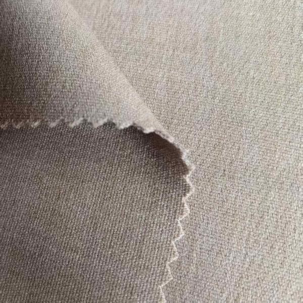 Tr Double Layer Fabric for Blazer - Plain Weaving 4-Way Spandex Solid Dyeing