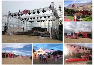 Aluminum Stage Roof Truss Square Box Truss For Lighting And Sound Systems
