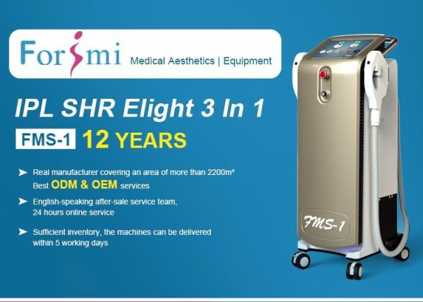 3000W Strong powerl OPT ipl shr elight permanently  hair removal machine for all skin color
