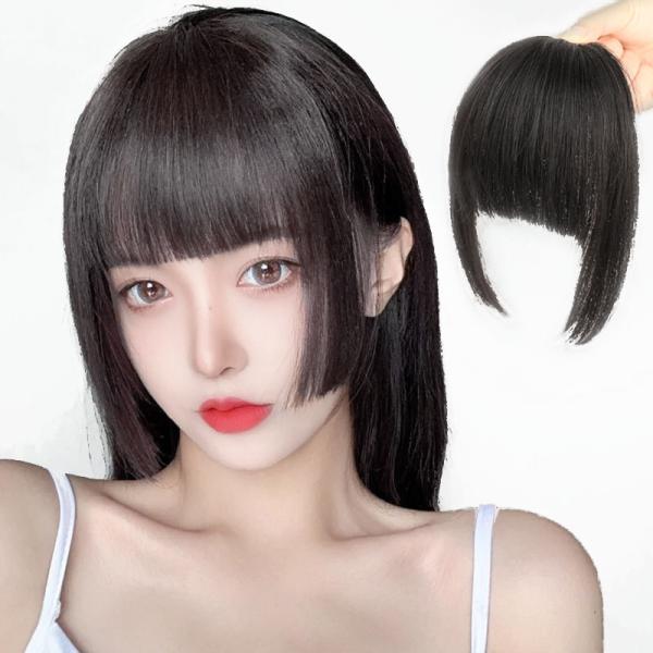 2022 Fashion Essential Full Cuticle Japanese Princess Cut Human Hair Bangs with BB Clips