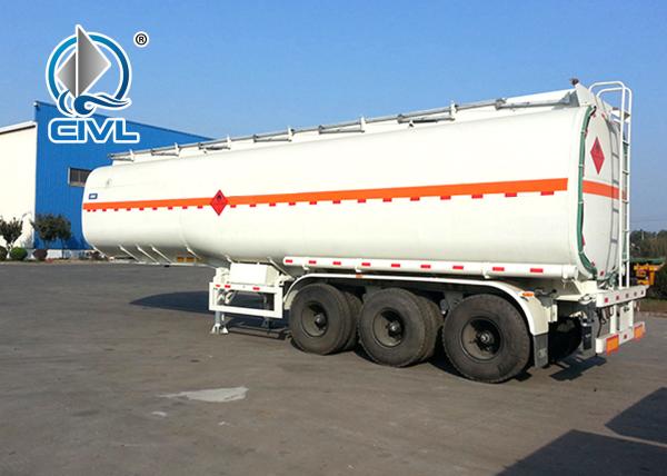 50CBM Oil Tanker Semi Trailer Trucks With Three Axles 5250+1360+1360 Mm Wheel Base