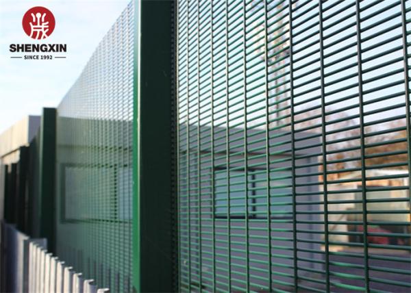 Anti Ultraviolet 358 Security Fence 76.2x12.7mm Electro Galvanized