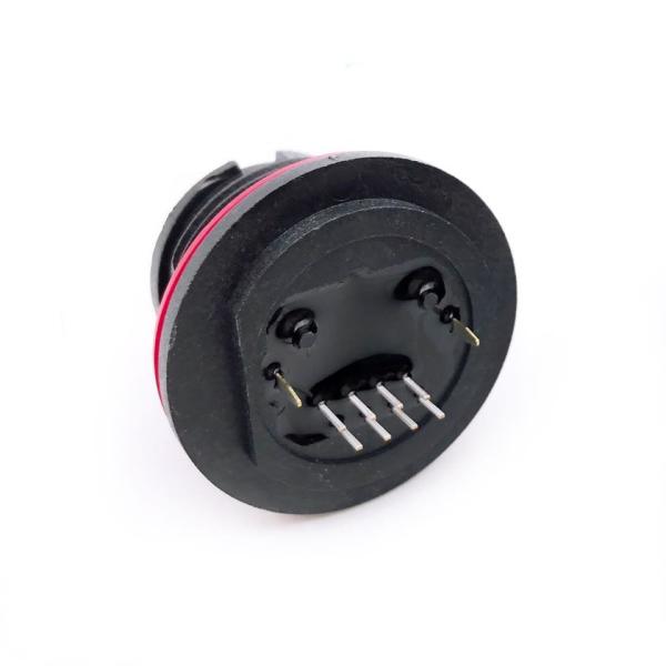 Waterproof Connector DIP Cat. 5e RJ45 Jack for IP68,  HULYN