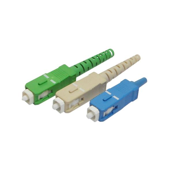 SC Fiber Optic Connector SM / MM with Housing and Boots in Various Colors